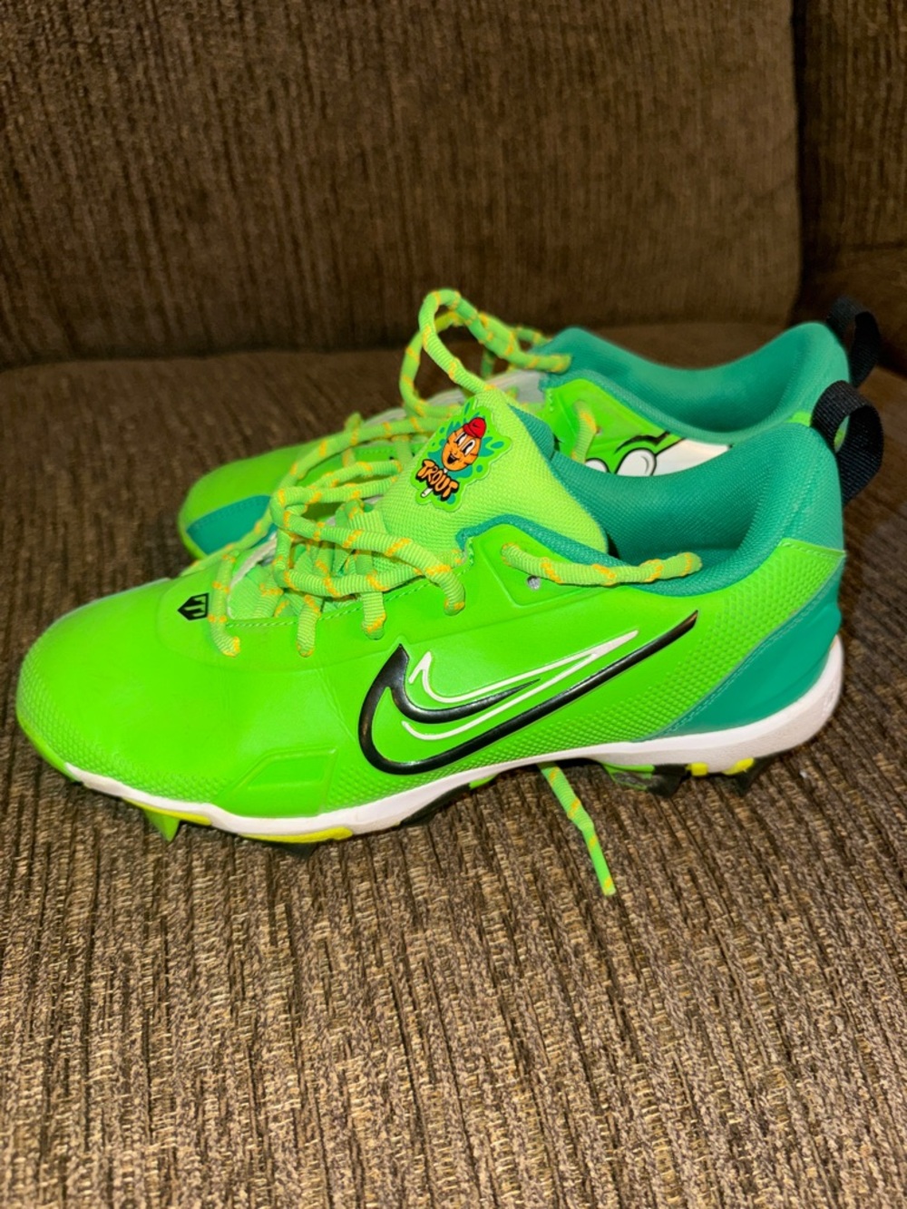 Nike Kids Bright Green Trout Cleats
